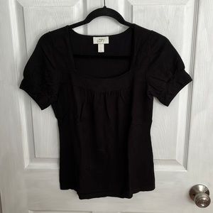 LOFT black short sleeve sweater
